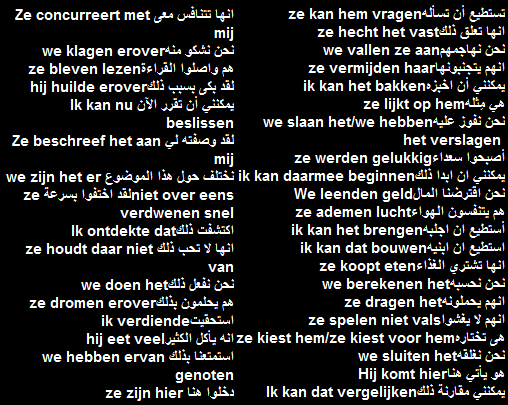 جمل جديدة اذا كنت تتعلم اللغة الهولندية عليك بحفظها
