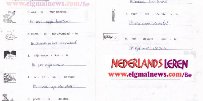تدريب علي الجمل باللغة الهولندية - Maak een goede zin