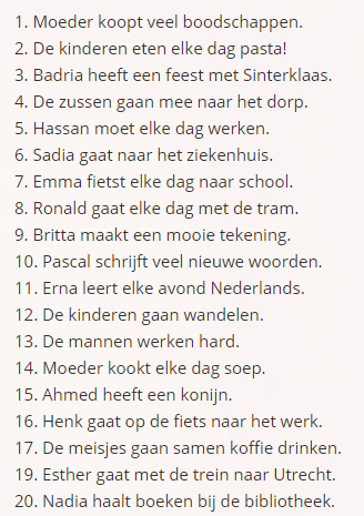 20جملة مترجمة جديدة لتحسين  لغتك الهولندية