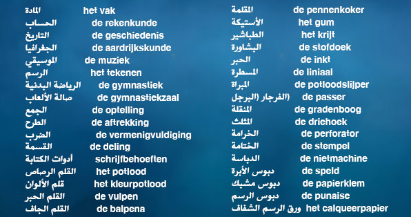 هذا الدرس ضمن سلسلة دروس كلمات هولندية