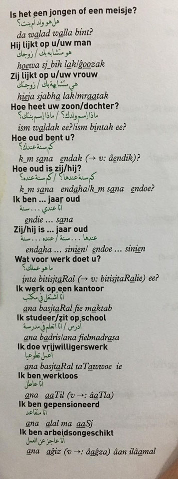 الجزء الثاني من الجمل المفيدة لتعليم اللغة الهولندية 2020